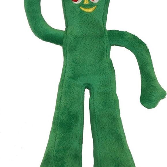 Multipet Gumby Plush Filled Dog Toy, Green, 9 inch (Pack of 1) - Picture 2 of 7